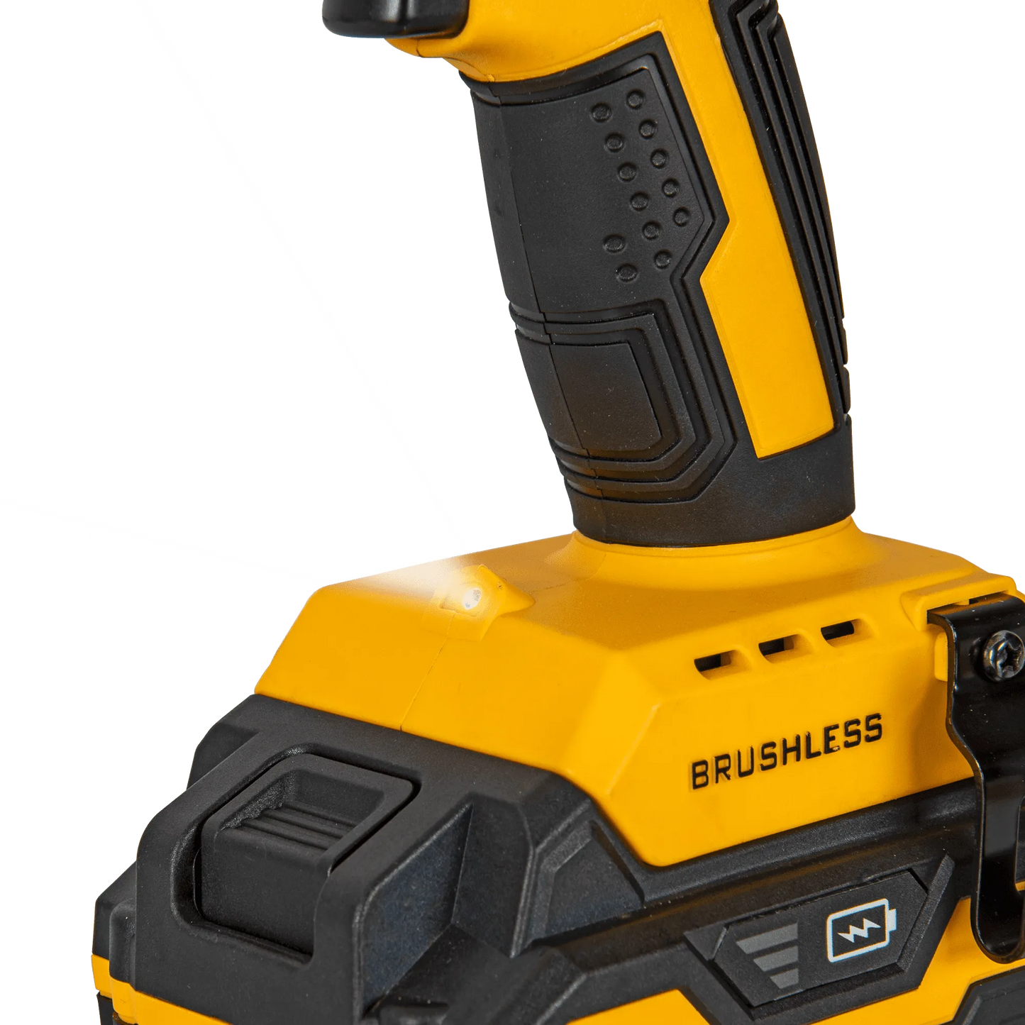 TALADRO ATORNILLADOR PERCUTOR BRUSHLESS SIN CABLE 20V, CON 2 BATERÍAS Y CARGADOR