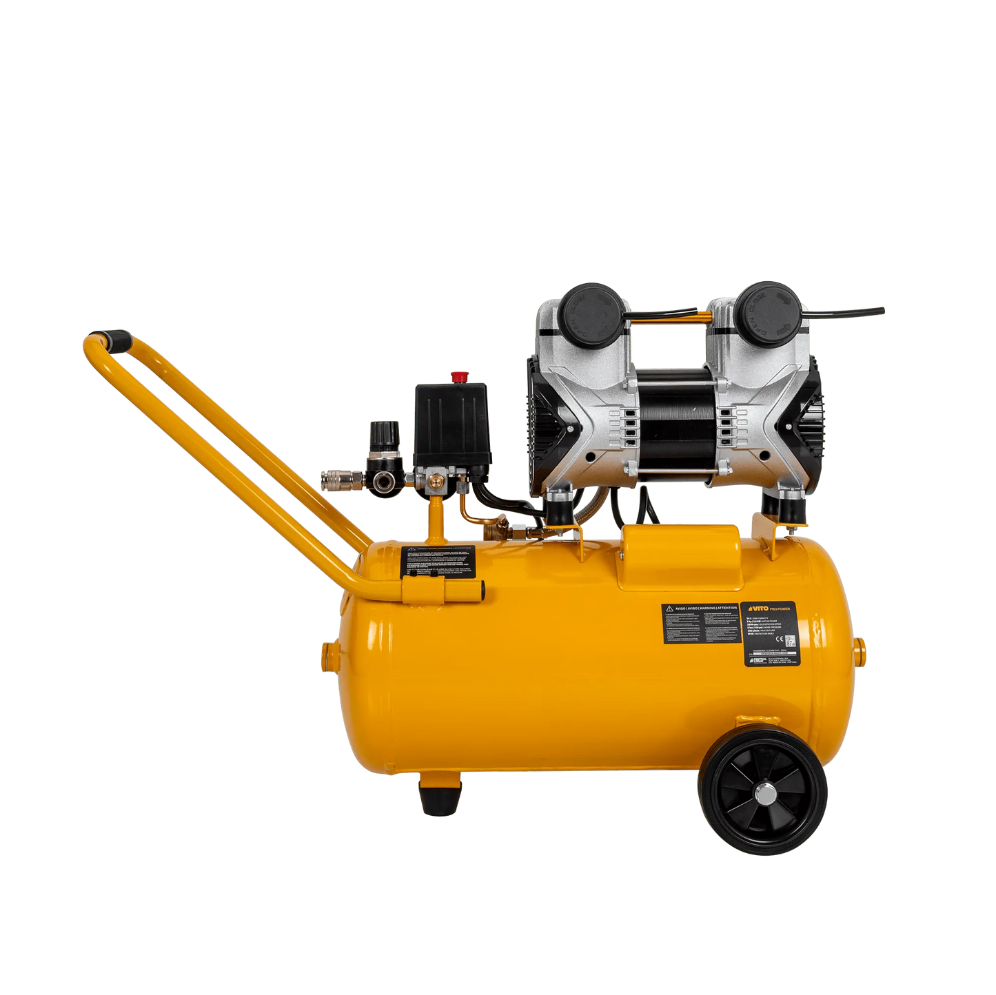 COMPRESOR SILENCIOSO SIN ACEITE 24L 8 BAR 2.0CV