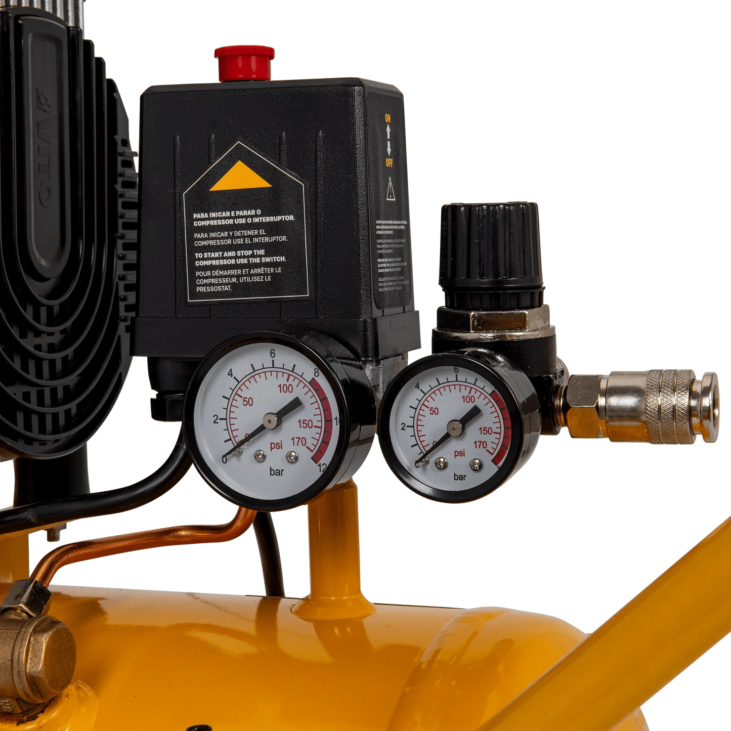 COMPRESOR SILENCIOSO SIN ACEITE 24L 8 BAR 2.0CV