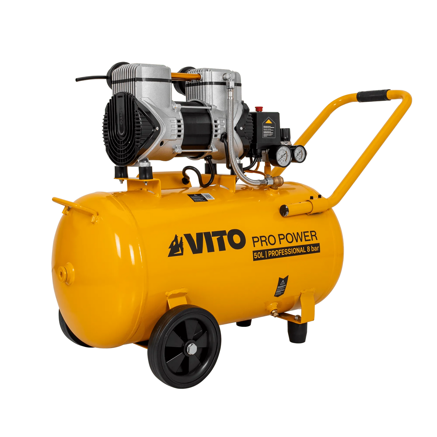 COMPRESOR SILENCIOSO SIN ACEITE 24L 8 BAR 2.0CV