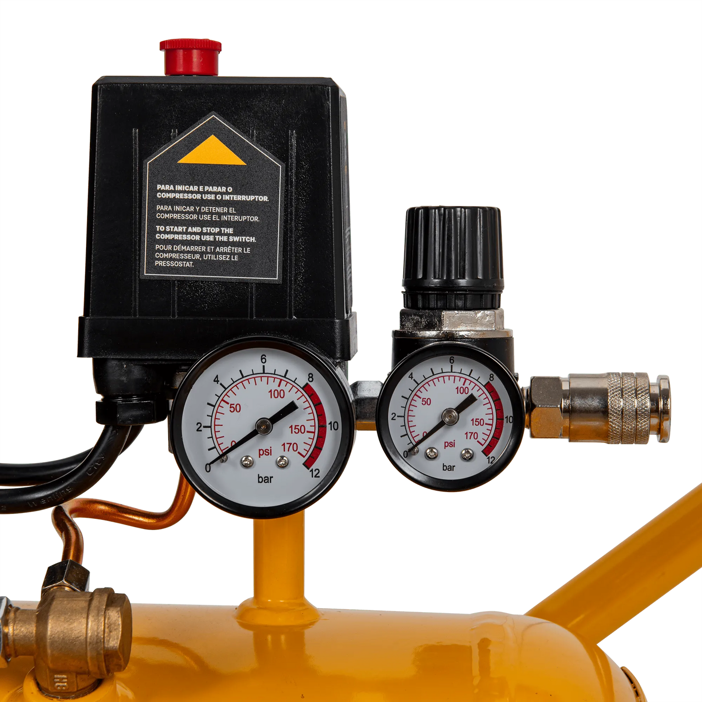 COMPRESOR SILENCIOSO SIN ACEITE 24L 8 BAR 2.0CV