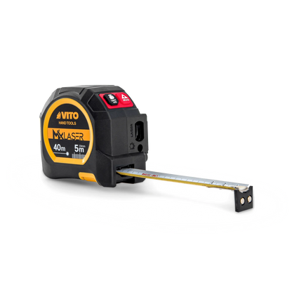 FLEXÓMETRO CON MEDIDOR LÁSER 40M