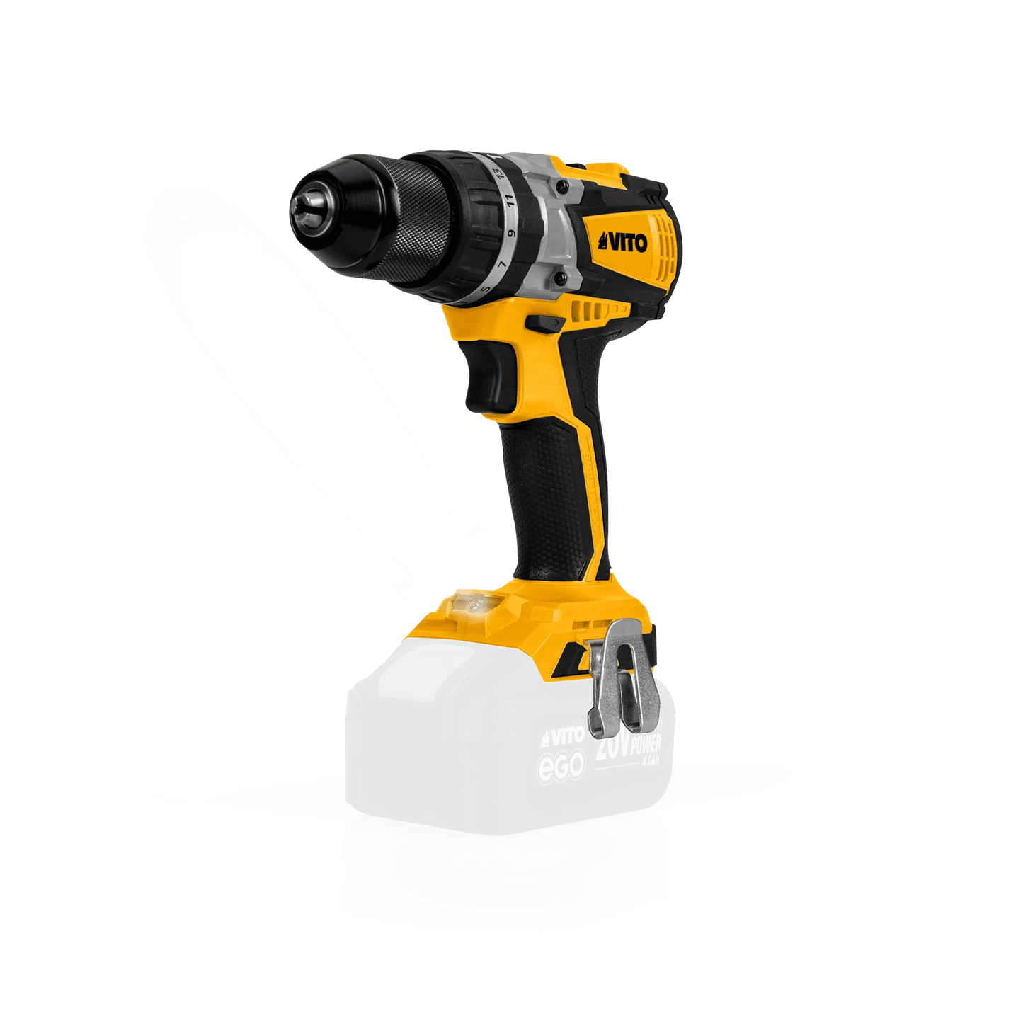 TALADRO BRUSHLESS EGO 20V, CON BATERÍA, CARGADOR Y CAJA BMC