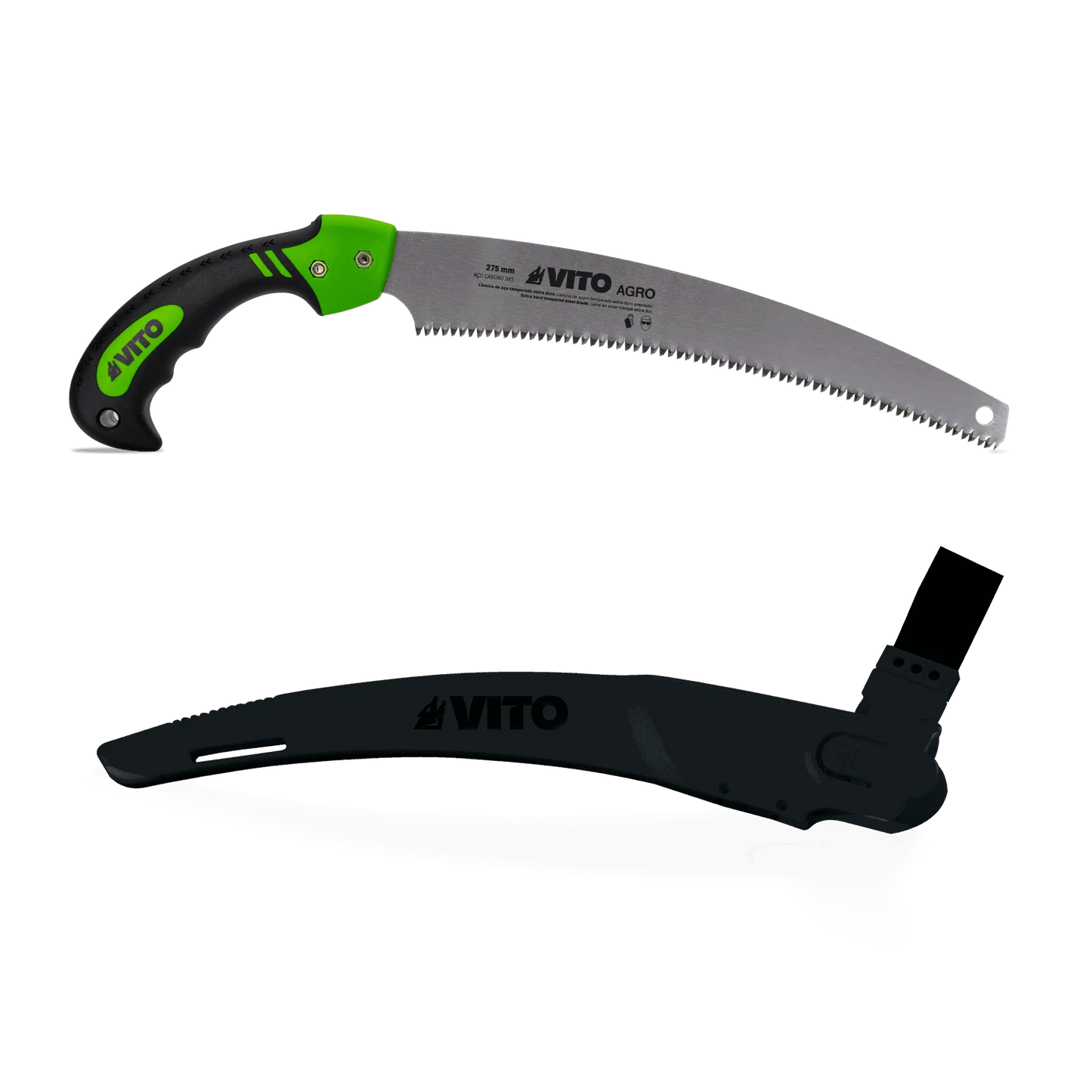 SERRUCHO DE PODA DENTADO JAPONÉS CON MANGO BIMATERIAL Y FUNDA 275MM