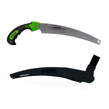 SERRUCHO DE PODA DENTADO JAPONÉS CON MANGO BIMATERIAL Y FUNDA 275MM